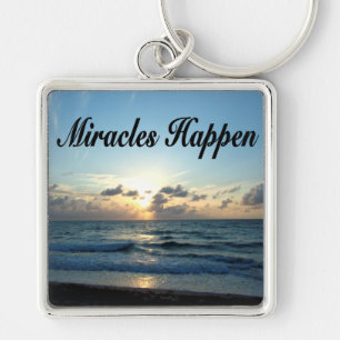 MIRACLES HAPPEN KEYCHAIN