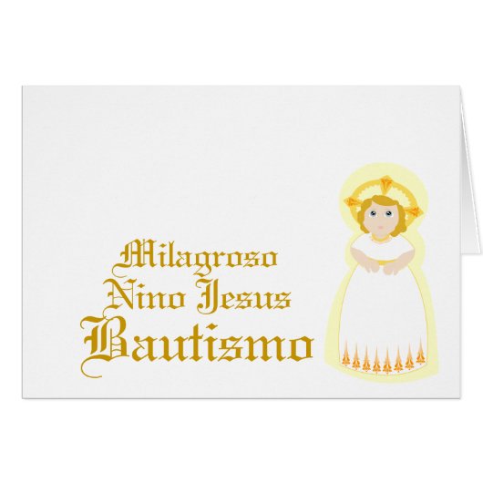 Miraculous "Bautismo"-Customize Cards (Front Horizontal)