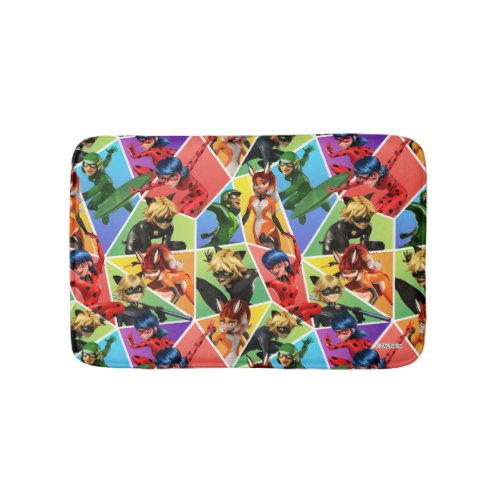 Miraculous Colorful Character Pattern Bath Mat