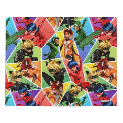 Miraculous Colorful Character Pattern Jigsaw Puzzle