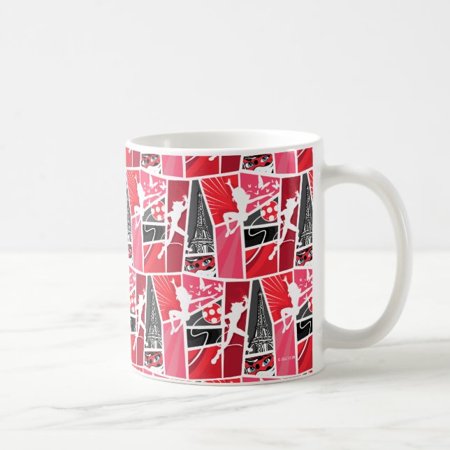 Miraculous Comic Ladybug Paris Pattern Coffee Mug (Right)