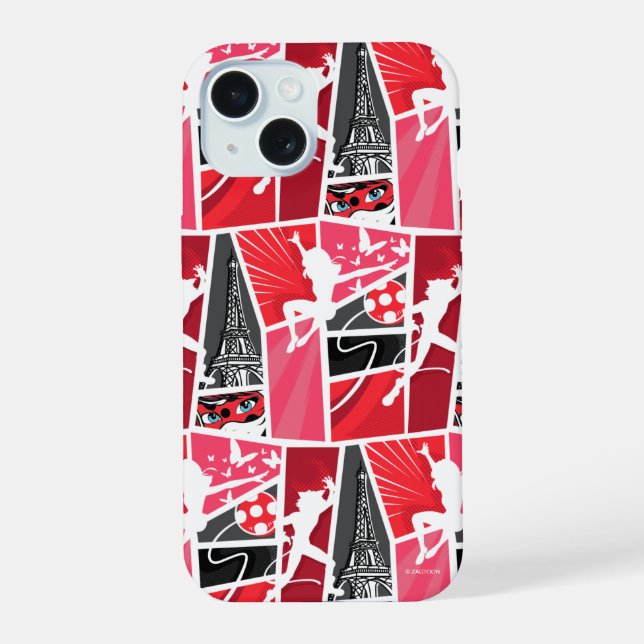 Miraculous Comic Ladybug Paris Pattern Iphone Case (Back)