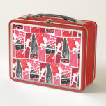 Miraculous Comic Ladybug Paris Pattern Metal Lunch Box