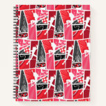 Miraculous Comic Ladybug Paris Pattern Notebook