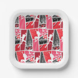 Miraculous Comic Ladybug Paris Pattern Paper Plates