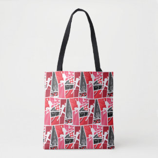 Miraculous Comic Ladybug Paris Pattern Tote Bag