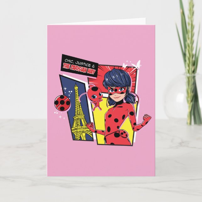 Miraculous Comic Ladybug Parisian Way Card (Front)