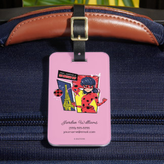 Miraculous Comic Ladybug Parisian Way Luggage Tag