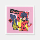 Miraculous Comic Ladybug Parisian Way Napkins