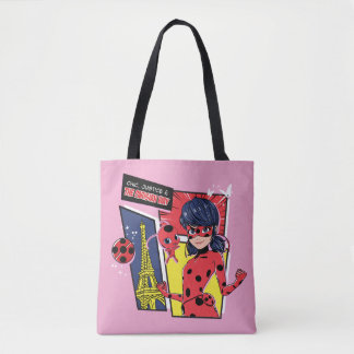 Miraculous Comic Ladybug Parisian Way Tote Bag