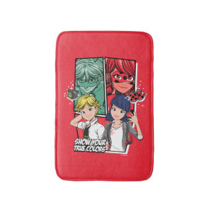 Miraculous Comic Marinette & Adrien True Colors Bath Mat