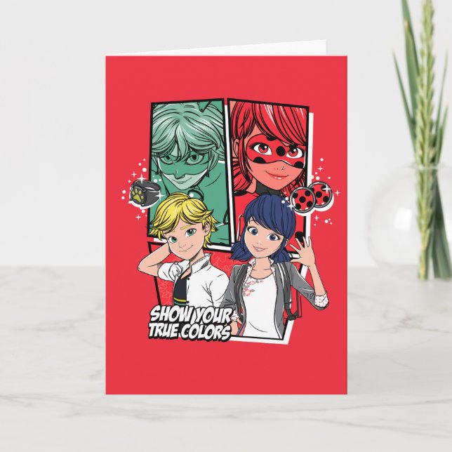 Miraculous Comic Marinette & Adrien True Colors Card (Front)