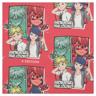 Miraculous Comic Marinette & Adrien True Colors Fabric