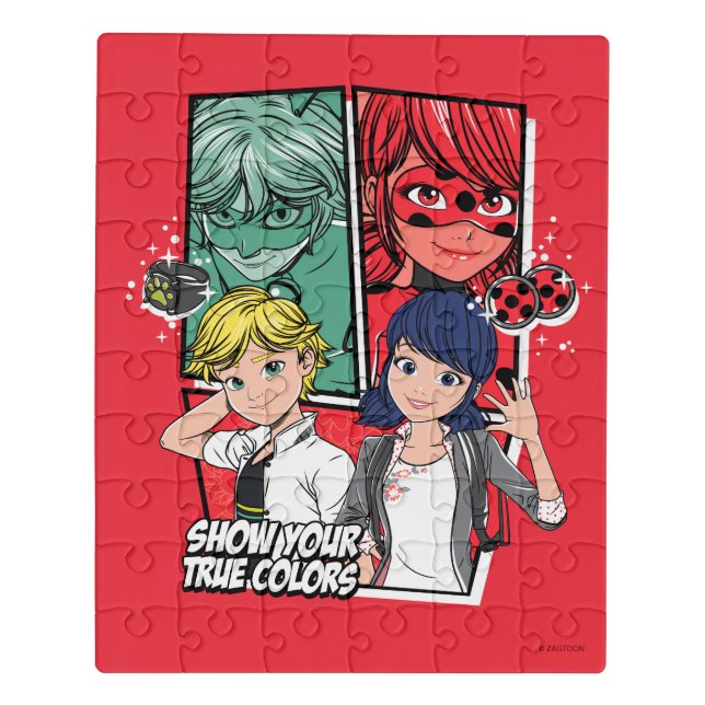 Miraculous Comic Marinette & Adrien True Colors Jigsaw Puzzle (Puzzle Vertical)