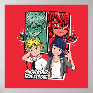 Miraculous Comic Marinette & Adrien True Colors Poster