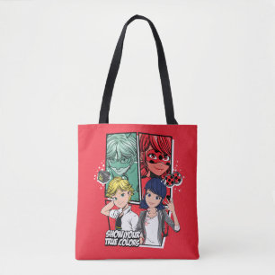 Miraculous Comic Marinette & Adrien True Colors Tote Bag