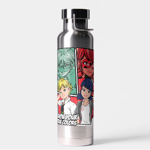 Miraculous Comic Marinette & Adrien True Colors Water Bottle