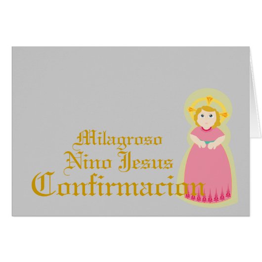 Miraculous"Confirmacion"-Spanish-Customize Cards (Front Horizontal)