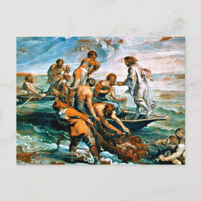 Miraculous Draught of Fishes Postcard (Front)