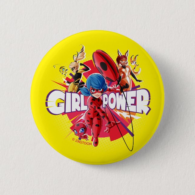 Miraculous Girl Power Button (Front)
