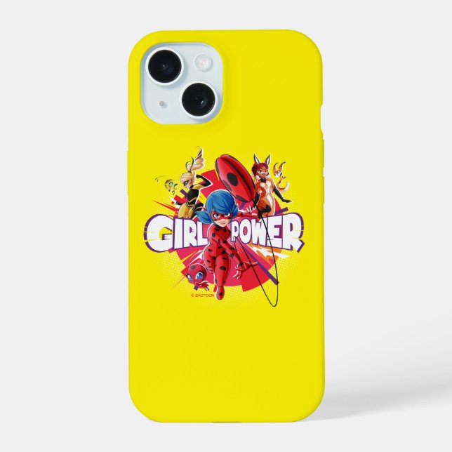 Miraculous Girl Power iPhone 15 Case (Back)