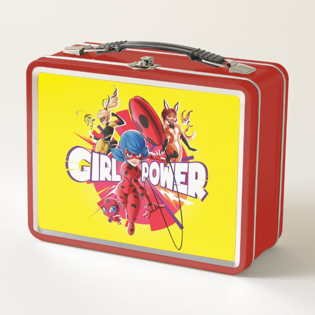 Miraculous Girl Power Metal Lunch Box (Front)