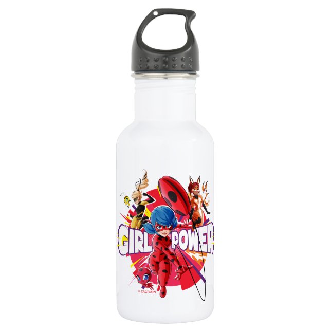 Miraculous Girl Power Stainless Steel Water Bottle (Front)