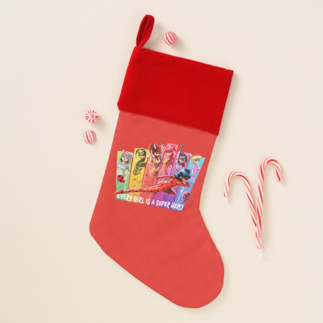 Miraculous Girls | Every Girl is a Super Hero Christmas Stocking (Front)