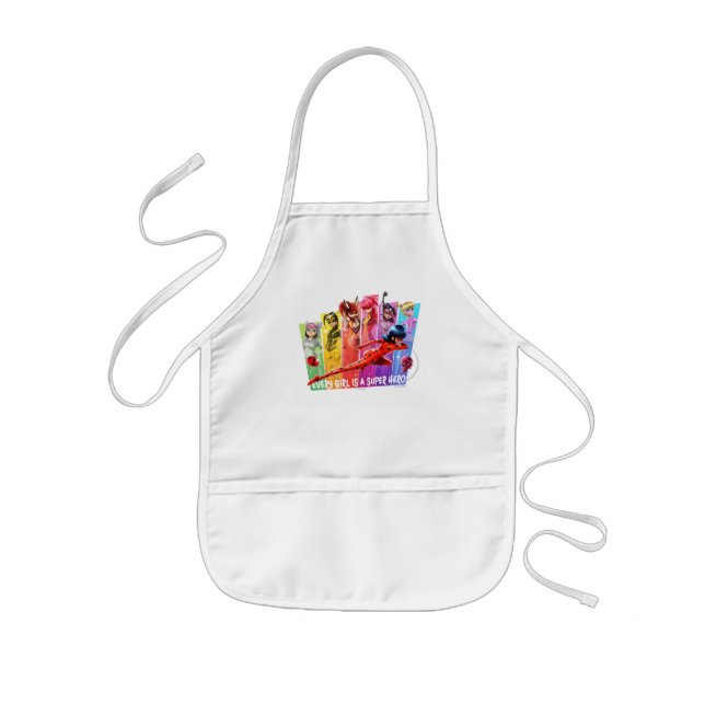 Miraculous Girls | Every Girl is a Super Hero Kids' Apron (Front)