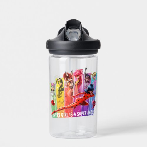 Miraculous Girls  Every Girl is a Super Hero Water Bottle