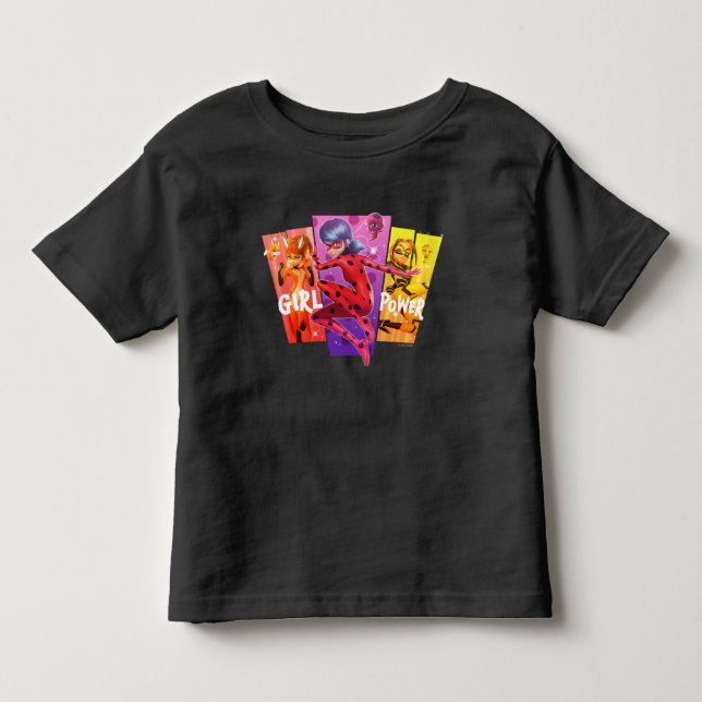 Miraculous Girls | Girl Power Toddler T-shirt (Front)