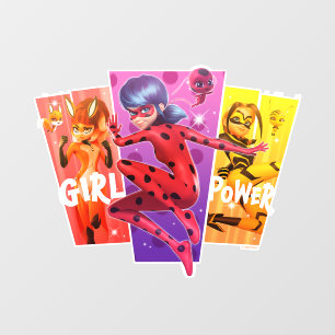 Miraculous Girls Girl Power Wall Decal
