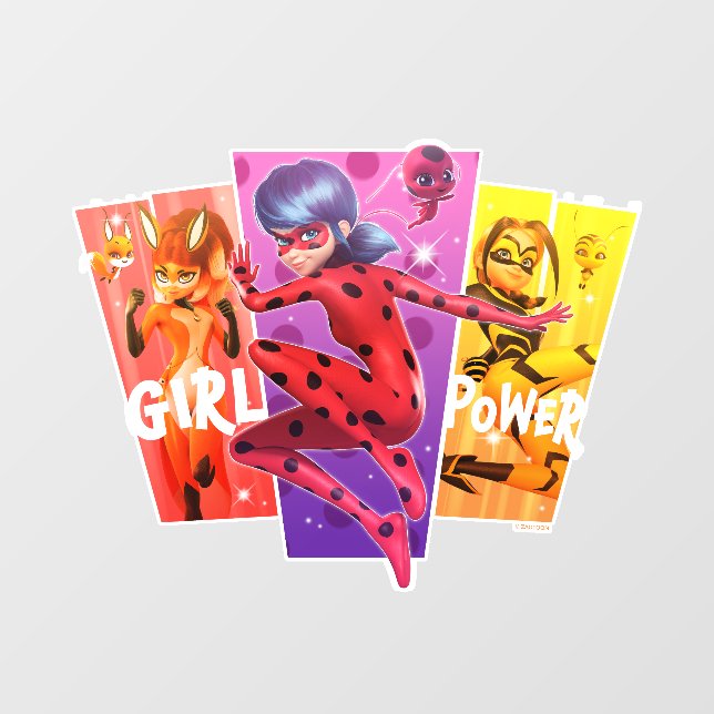 Miraculous Girls | Girl Power Wall Decal (Front)