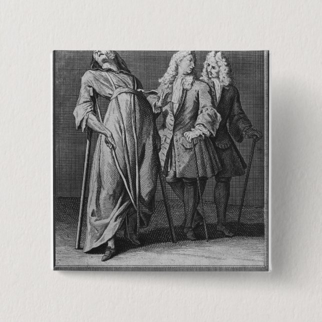 Miraculous healing of a paralytic button (Front)