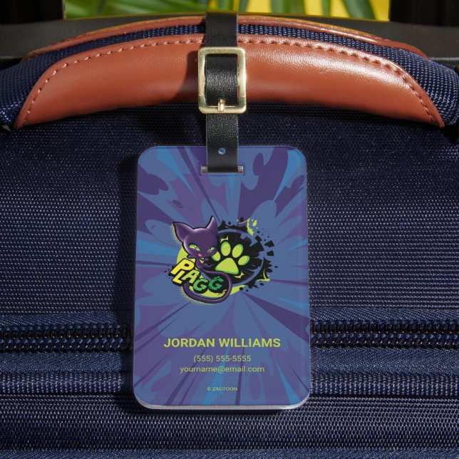 Miraculous Kwami Plagg Luggage Tag (Front Insitu 2)