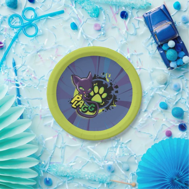 Miraculous Kwami Plagg Paper Plates (Party)