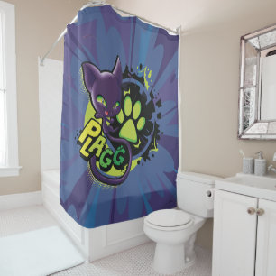 Miraculous Kwami Plagg Shower Curtain