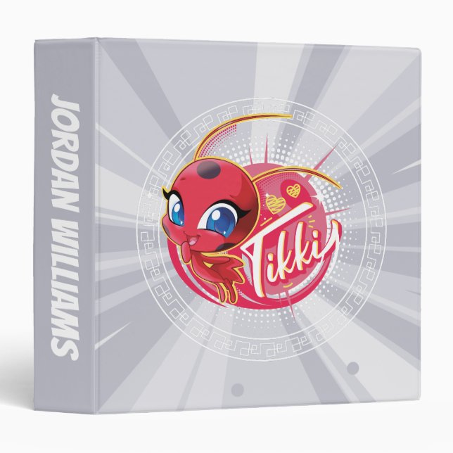 Miraculous Kwami Tikki 3 Ring Binder (Front/Spine)