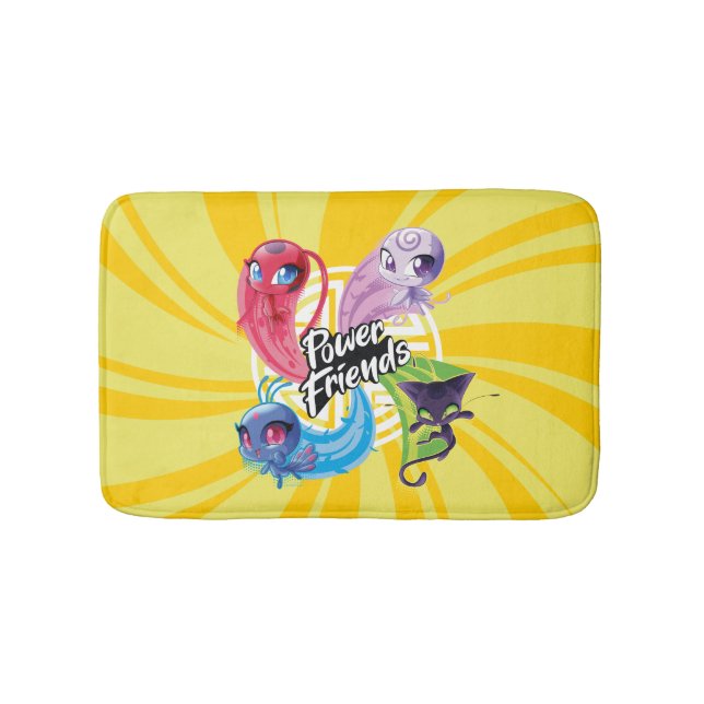 Miraculous Kwamis Power Friends Bath Mat (Front)