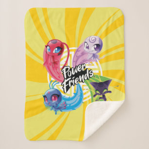 Miraculous Kwamis Power Friends Sherpa Blanket
