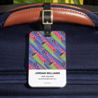 Miraculous Kwamis Tikki & Plagg Pattern Luggage Tag