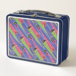 Miraculous Kwamis Tikki &amp; Plagg Pattern Metal Lunch Box