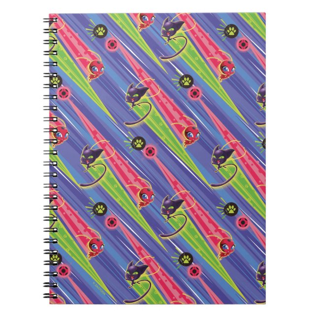 Miraculous Kwamis Tikki & Plagg Pattern Notebook (Front)