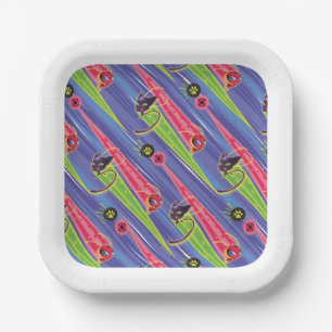 Miraculous Kwamis Tikki & Plagg Pattern Paper Plates