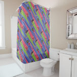 Miraculous Kwamis Tikki &amp; Plagg Pattern Shower Curtain