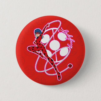 Miraculous Ladybug Badge Button