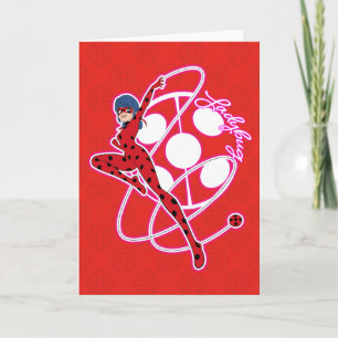 Miraculous Ladybug Badge Card