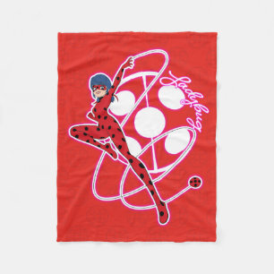 Miraculous Ladybug Badge Fleece Blanket