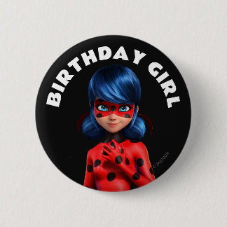 Miraculous Ladybug Birthday Button