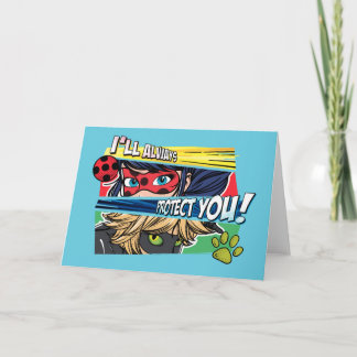 Miraculous Ladybug & Cat Noir Always Protect You Card